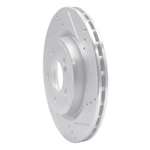 Mercedes-Benz CLA250 Brake Rotor (1) - Rear Right - R1 Concepts - Drilled & Slotted - Silver - `14-`19